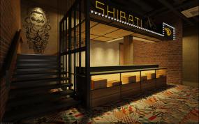 简约小型火锅店装修效果图片