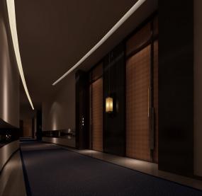 足疗门面室内柜子设计装修效果图