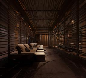 足疗门面室内装修设计方案效果图