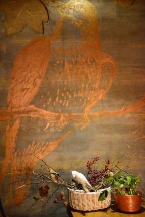 湘菜饭店室内墙砖背景墙装修效果图片