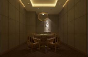 足疗门面室内纯色窗帘装修效果图片