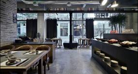 火锅店门面室内门装修效果图片