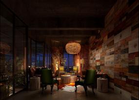 loft风格咖啡厅装修效果图欣赏