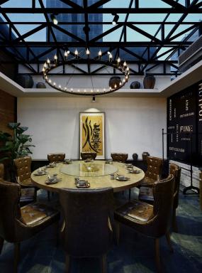 火锅店门面室内装修效果图欣赏