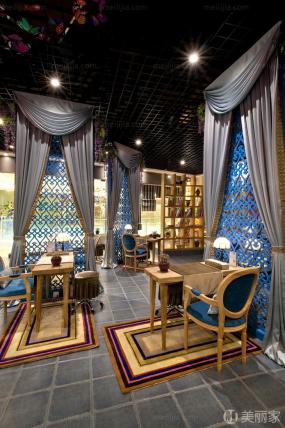 混搭风格美甲店室内装修效果图片欣赏