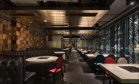 火锅店装修吊顶设计装修效果图片