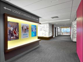 2018简约公司过道背景墙效果图