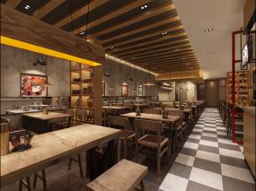 饭店门面室内装饰设计效果图