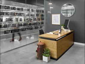 时尚现代风格公司背景墙设计图