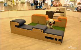 北欧风格装修设计个性童装店图片