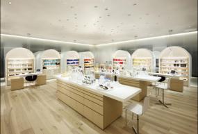 化妆品店室内收银台设计效果图