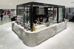 时尚便利店收银台装修效果图片