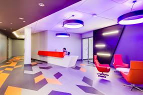 设计感公司前台背景墙效果图