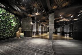 火锅店墙面装饰装修效果图片