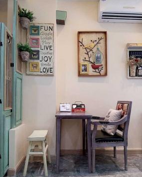 美甲店墙面装饰装修效果图片