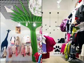 童装店室内衣柜设计效果图片