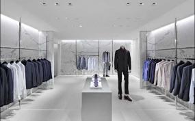 黑白现代简约装服装店装修风格效果图