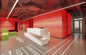 写字楼小办公室窗户装修设计效果图