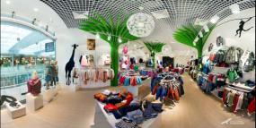 品牌童装店室内装饰设计效果图片