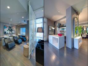 现代风格室内美发店装修图