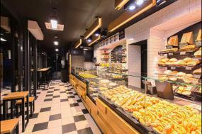 蛋糕店门面室内货柜装修效果图片欣赏