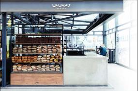 蛋糕店室内收银台装修效果图片