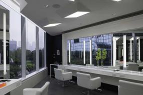 黑白风格美发店装修效果图