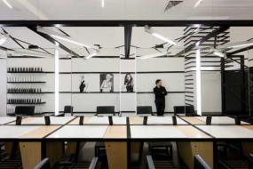 70平美发店装修效果图片