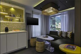 现代酒店室内背景墙设计效果图图片