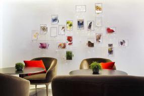 主题酒店室内艺术背景墙装修效果图