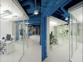 简装办公室隔断墙效果图片