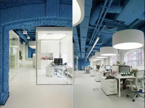 时尚办公室办公隔断墙图片