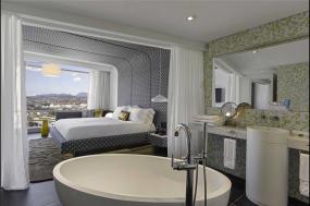 酒店室内纯色壁纸装修效果图片大全