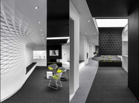 时尚现代风格办公室隔断效果图