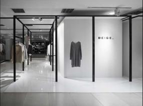 女服装店室内展示架设计效果图