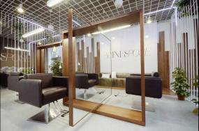 现代时尚美发店装修灯效果