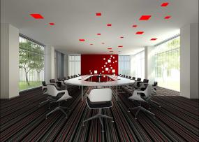 创意个性小型会议室布置实景图参考