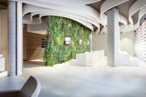 美容门面室内墙面瓷砖装修效果图片