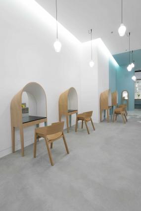 美发店室内简洁装饰效果图片欣赏