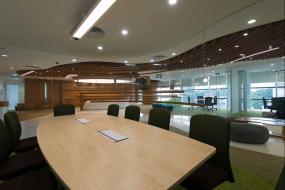 清新的会议室顶上吊顶装修效果图片