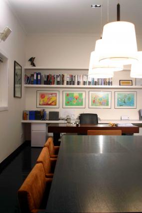 会议室圆形吊顶设计装修效果图片