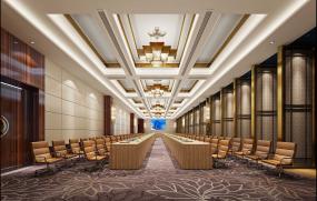 现代混搭风格会议室吊顶效果图欣赏