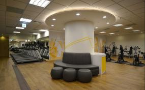 现代办公室地面布置装修效果图