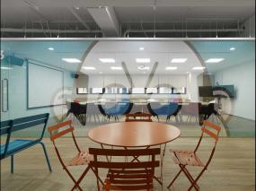 写字楼办公室室内玻璃隔断装修图片赏析