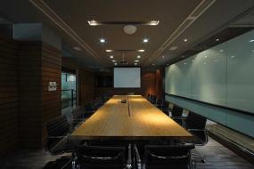 大会议室多处圆形吊顶效果图