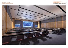 简约风会议室吊顶设计3d模型图片