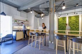 办公室走廊盆栽植物效果图图片