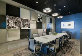 会议室室内背景墙效果图片