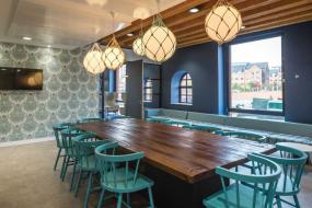 2018现代会议室背景墙装修效果图