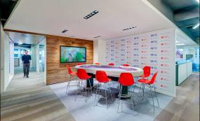 现代会议室黄色装修效果图片